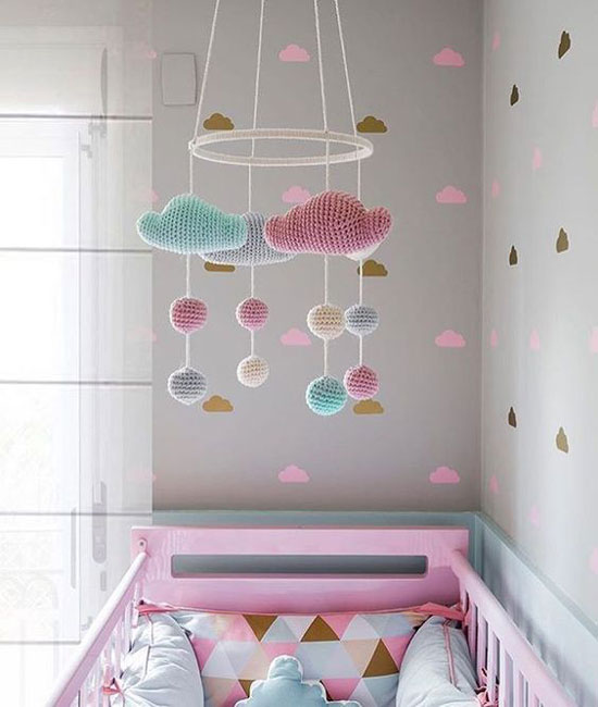 baby room moveable - تزیین سقف اتاق کودک