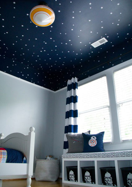 baby room stars - تزیین سقف اتاق کودک