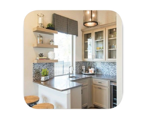 small kitchen shakhes resize 495x400 - دکوراسیون داخلی منزل