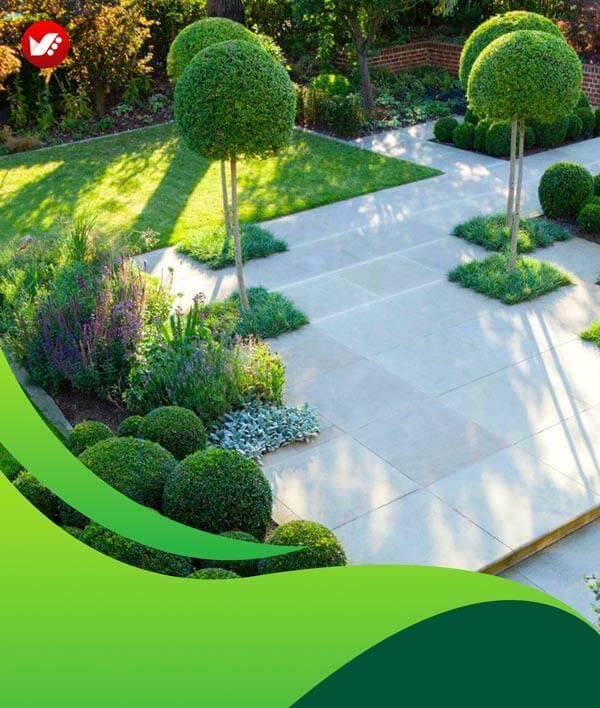 lanscape design 133 - طراحی لند اسکیپ برای باغ و فضاهای سبز مسکونی